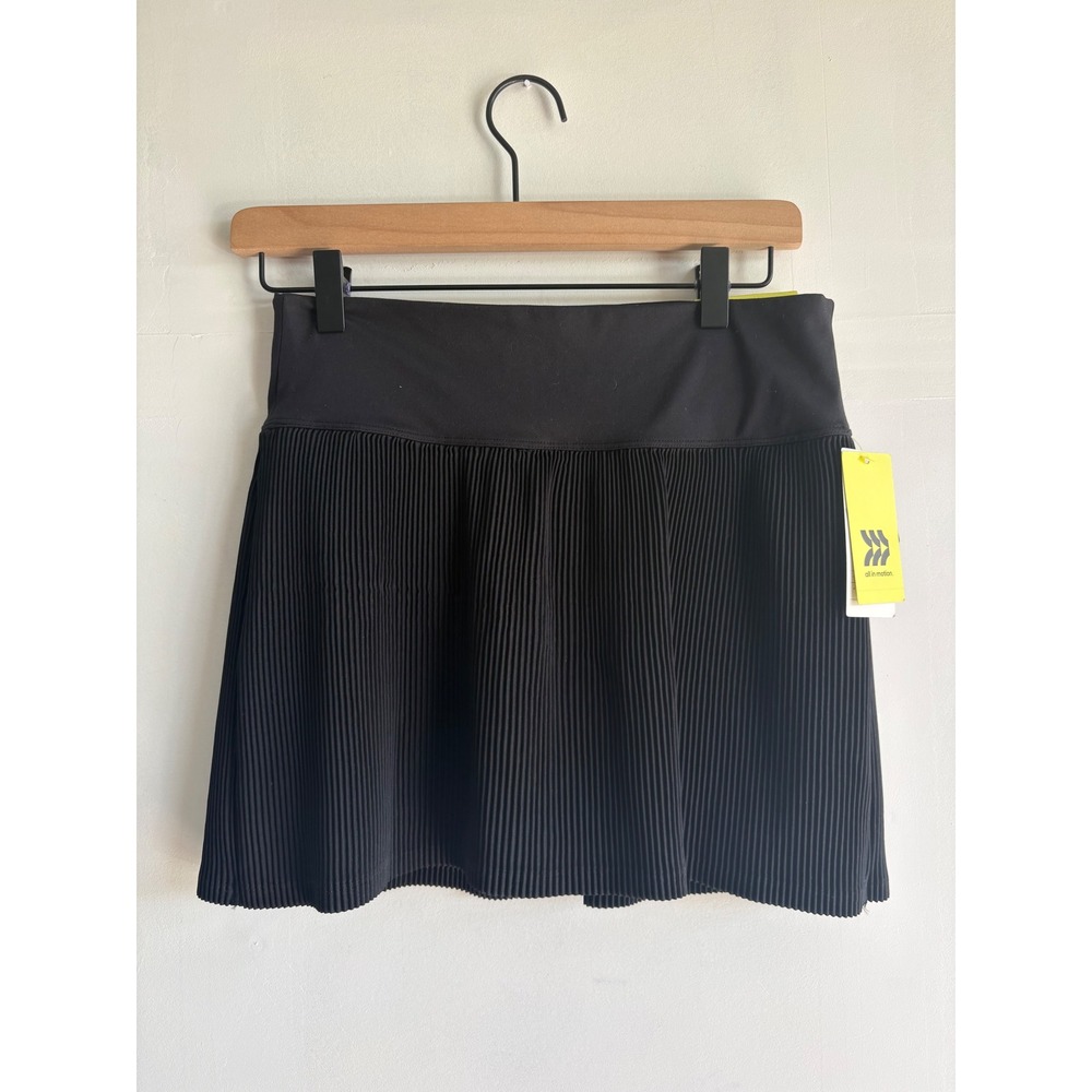 All in Motion Black Pleated Athletic Athleisure Skort Tennis Golf Skirt S NWT